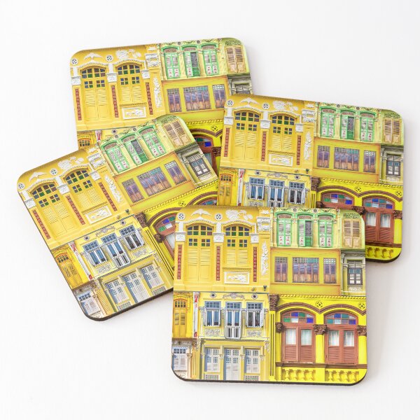 Item preview, Singapore, Heritage Shophouses of Singapore, in YELLOW designed and sold by John Seaton Callahan.