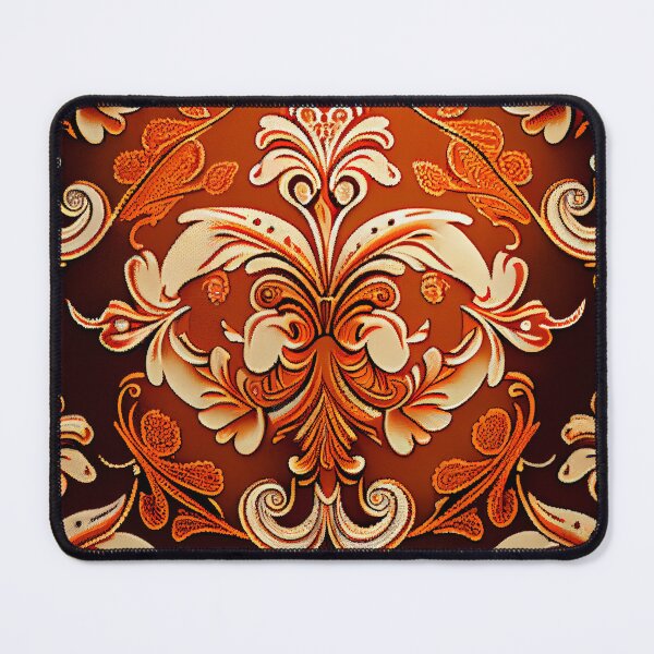 Artikelvorschau, Cool Orange Mystical Formal Country Pattern Digital Painting entworfen und verkauft von CodeAndColors.