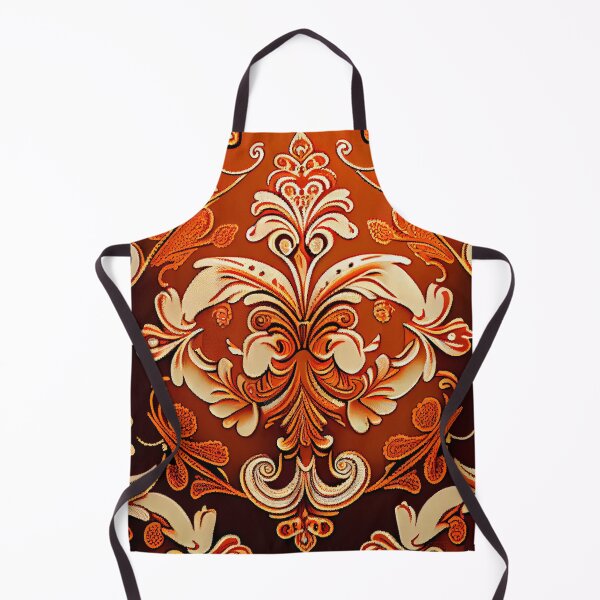 Artikelvorschau, Cool Orange Mystical Formal Country Pattern Digital Painting entworfen und verkauft von CodeAndColors.