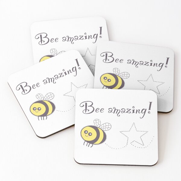 Item preview, Bee Amazing on white designed and sold by QuirkyBeez.