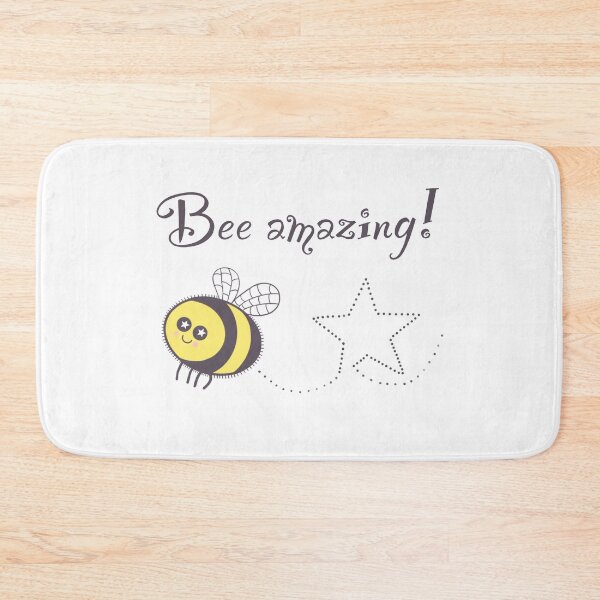Item preview, Bee Amazing on white designed and sold by QuirkyBeez.
