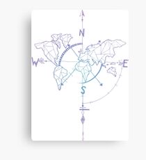 World Compass Canvas Print