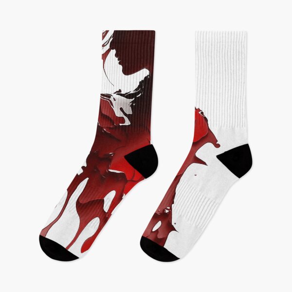 Item preview, Abstract Portrait of a Woman as a liquid red paint silhouette designed and sold by ManuelAndreas.