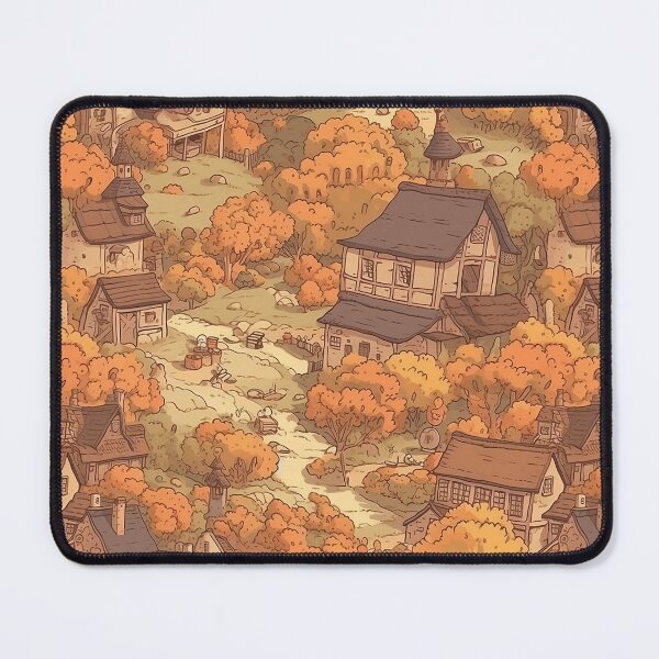 Item preview, Autumn Village Pattern designed and sold by RooArtistry.