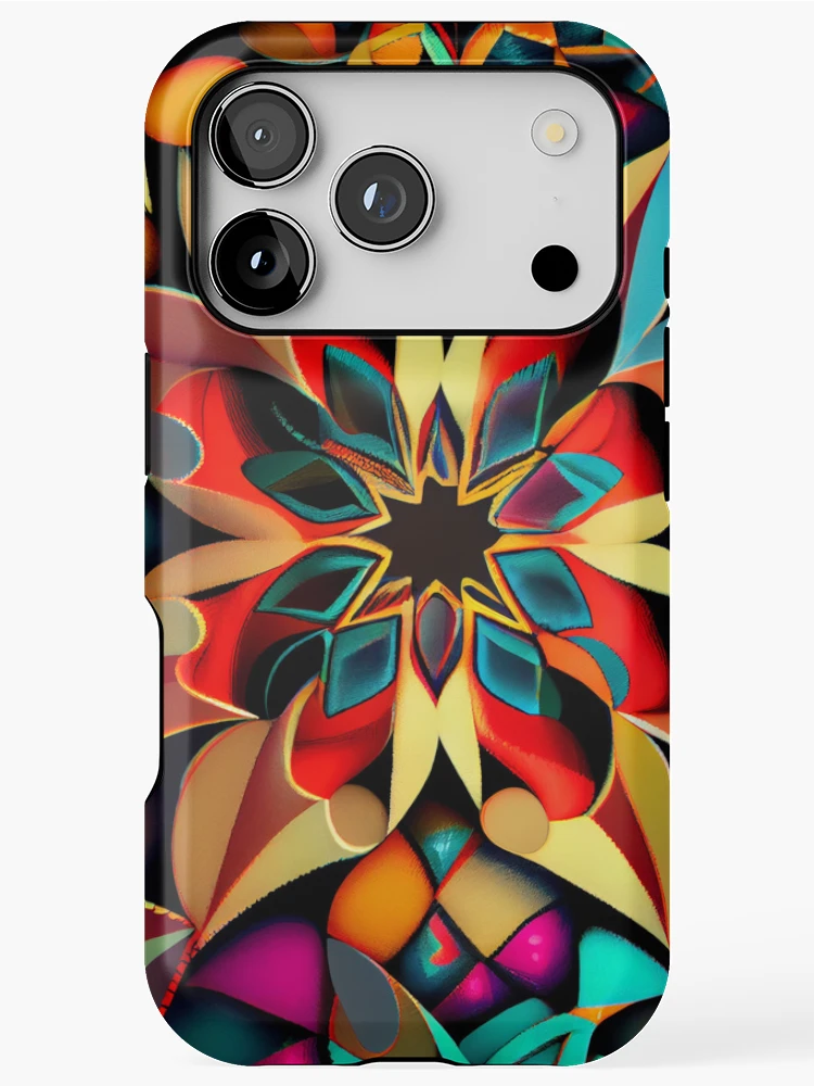 Thumbnail 1 of 4, iPhone Case, Colorful Transitional Pattern Digital Painting designed and sold by CodeAndColors.