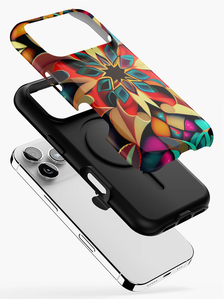 Thumbnail 2 of 4, iPhone Case, Colorful Transitional Pattern Digital Painting designed and sold by CodeAndColors.