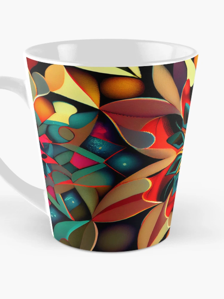 Thumbnail 3 of 4, Coffee Mug, Colorful Transitional Pattern Digital Painting designed and sold by CodeAndColors.