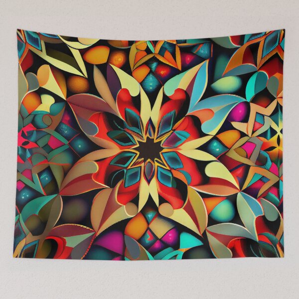Item preview, Colorful Transitional Pattern Digital Painting designed and sold by CodeAndColors.