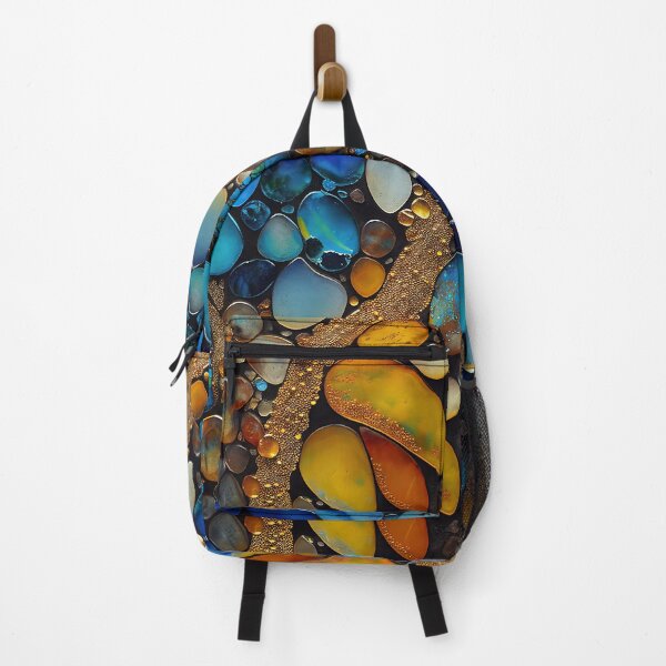 Item preview, Pointillism seaglass golden streams abstract designed and sold by Piotrek0001.