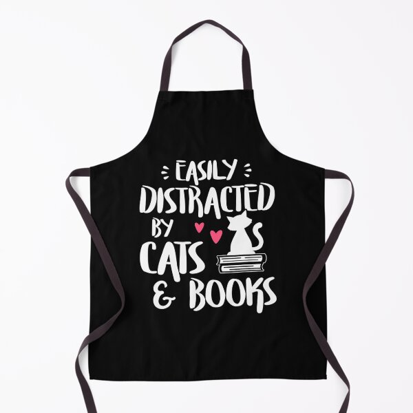 Item preview, Easily Distracted by Cats and Books - Cat Book Lover designed and sold by ideptamiderw.