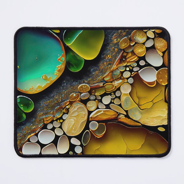 Item preview, Pointillism seaglass golden streams abstract designed and sold by Piotrek0001.