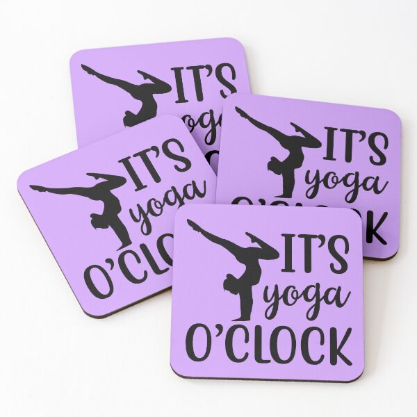Item preview, Yoga Saying Its Yoga O' Clock Motivational Quotes designed and sold by SoccaTamam.