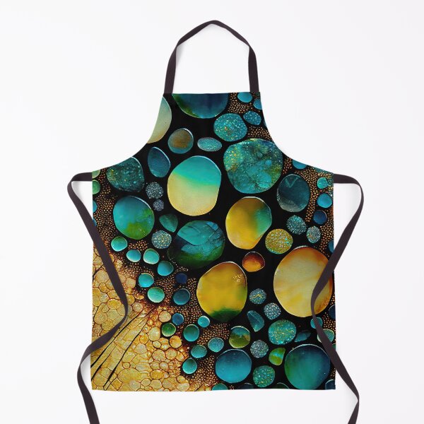 Item preview, Pointillism seaglass golden streams abstract designed and sold by Piotrek0001.