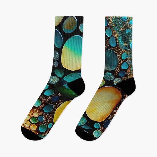 Artikelvorschau, Pointillism seaglass golden streams abstract entworfen und verkauft von Piotrek0001.