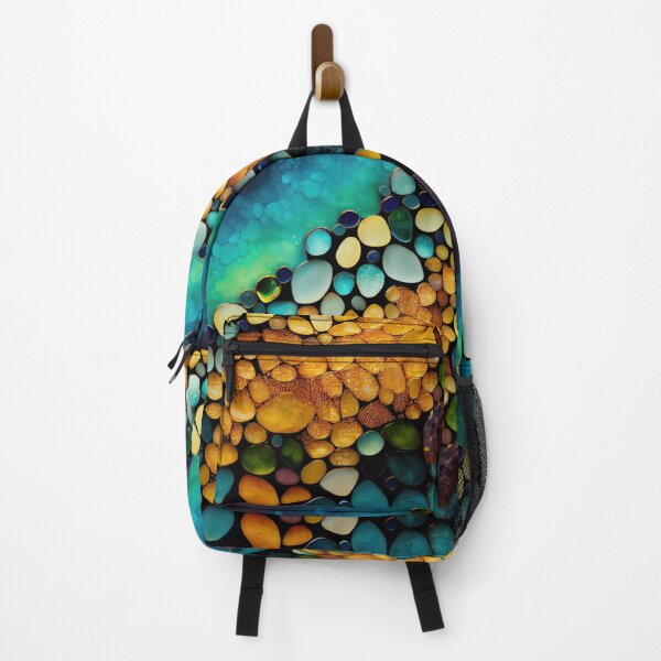 Item preview, Pointillism seaglass golden streams abstract designed and sold by Piotrek0001.