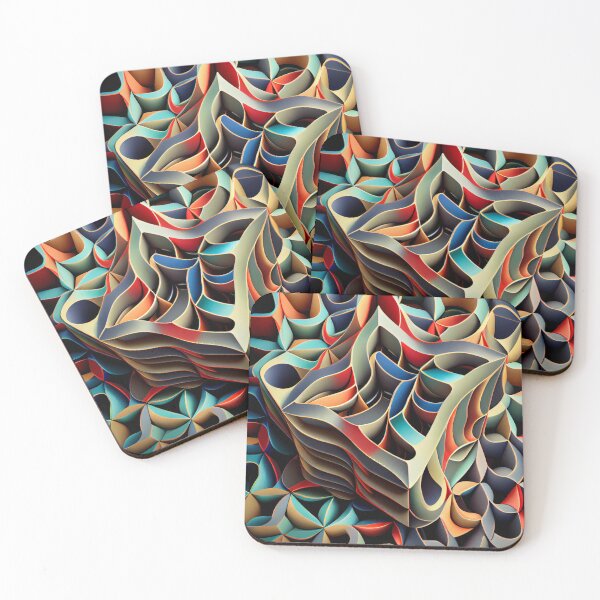 Item preview, Three Dimensional Cool Pattern Digital Painting designed and sold by CodeAndColors.