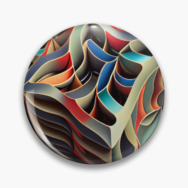 Item preview, Three Dimensional Cool Pattern Digital Painting designed and sold by CodeAndColors.