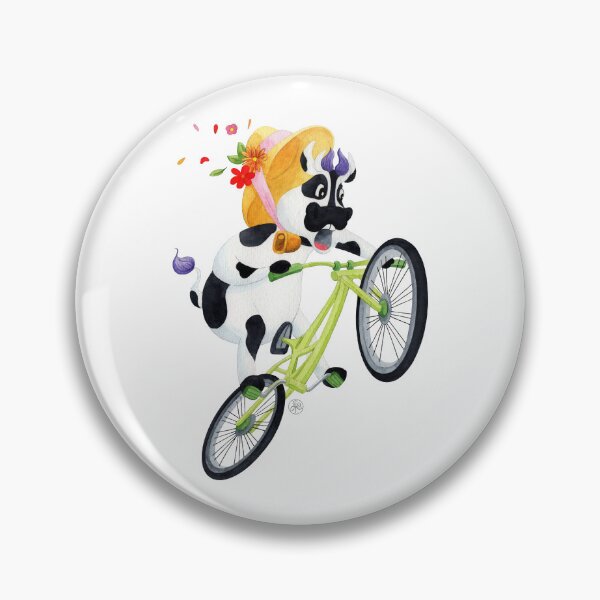 Item preview, Cow riding a bicycle designed and sold by Iris Créa.