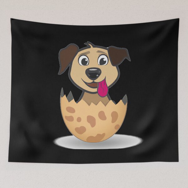Item preview, Dog in the Egg designed and sold by FunnyDesignsArt.