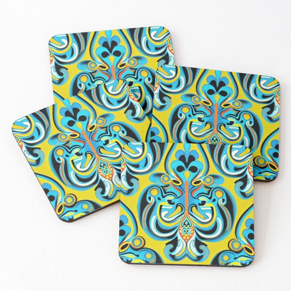Item preview, Divine Happy Abstract Surreal Hollywood Regency Pattern Digital Painting designed and sold by CodeAndColors.