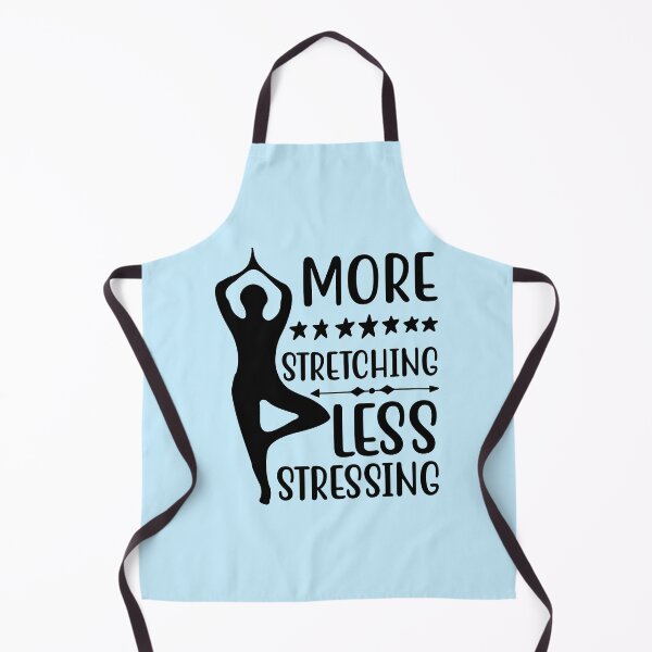 Item preview, Yoga Quote More Stretching Less Stressing Motivational Saying designed and sold by SoccaTamam.
