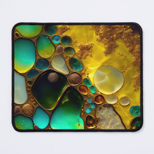 Item preview, Pointillism seaglass golden streams abstract designed and sold by Piotrek0001.
