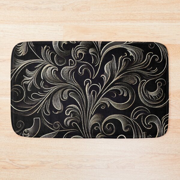 Item preview, Drawn Swirling Sketched Dark European Pattern Digital Painting designed and sold by CodeAndColors.