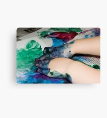 Finger painting Canvas Print