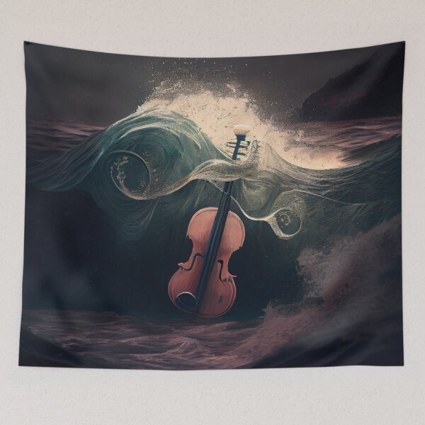 Item preview, A Tune from the Sea Digital Painting designed and sold by CodeAndColors.