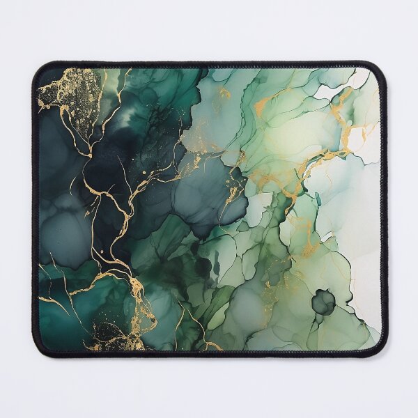 Item preview, Green Nature - Abstract Alcohol Ink Art designed and sold by inkvestor.