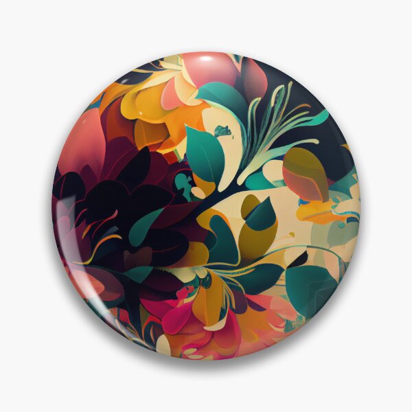 Artikelvorschau, Irregular Semi Abstract Floral Pattern Digital Painting entworfen und verkauft von CodeAndColors.