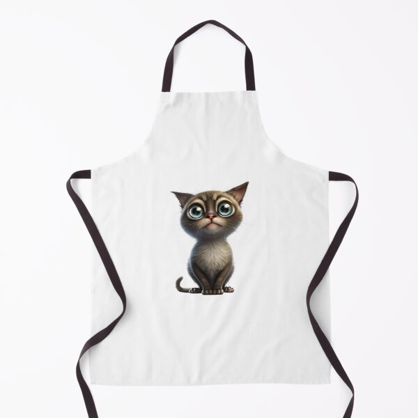 Item preview, Happy Paws: A Cheerful Cartoon Cat with Big Eyes designed and sold by Designs-By-Geli.