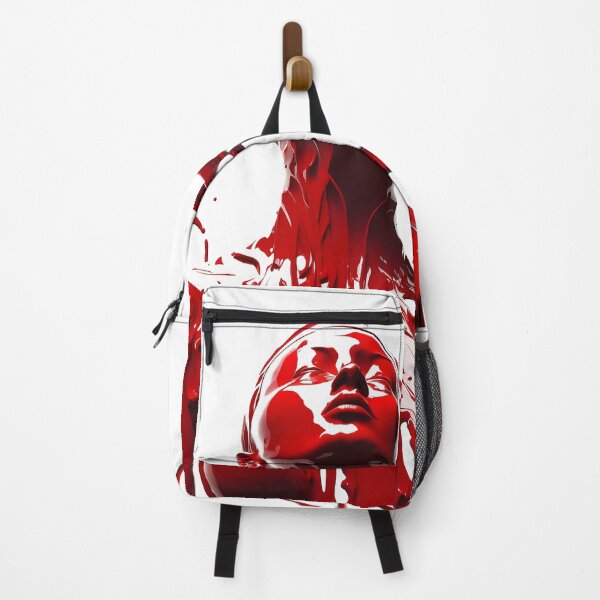 Item preview, Abstract Portrait of a Woman as a liquid red paint silhouette designed and sold by ManuelAndreas.