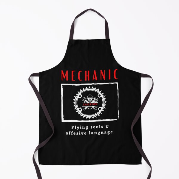 Item preview, Mechanic Caution Flying tools & offensive language funny motivational design designed and sold by DigitalMagShop.