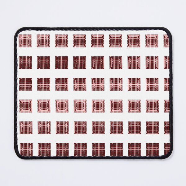 Item preview, Red White Cool Square Shape Pattern designed and sold by erion-store.