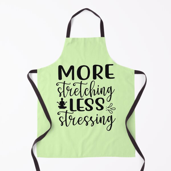 Item preview, Yoga Saying More Stretching Less Stressing Motivational Quote designed and sold by SoccaTamam.