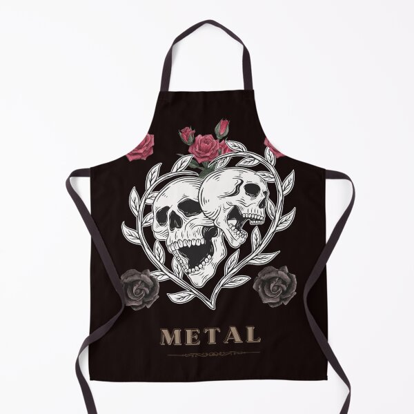 Item preview, Skulls Adorned with Black and Red Roses; METAL designed and sold by evaninla.