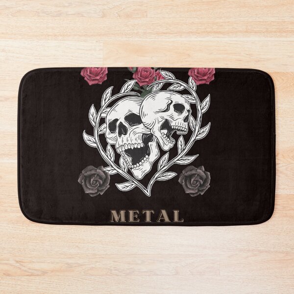 Item preview, Skulls Adorned with Black and Red Roses; METAL designed and sold by evaninla.