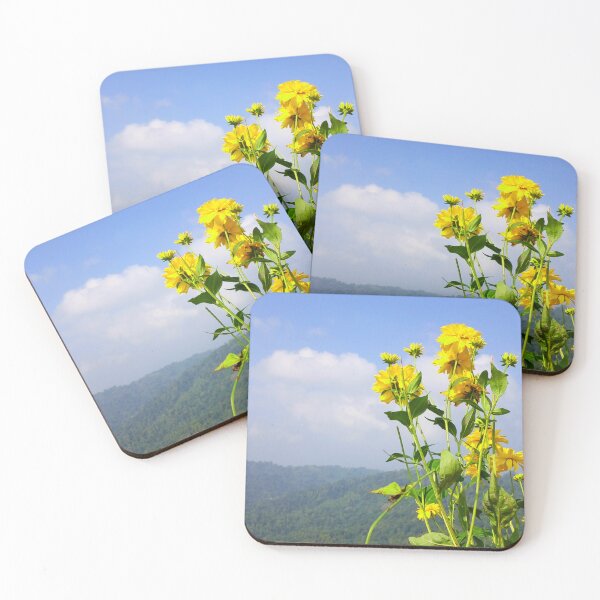 Item preview, Yellow flowers looking at the sky from the mountains designed and sold by Bigrow.