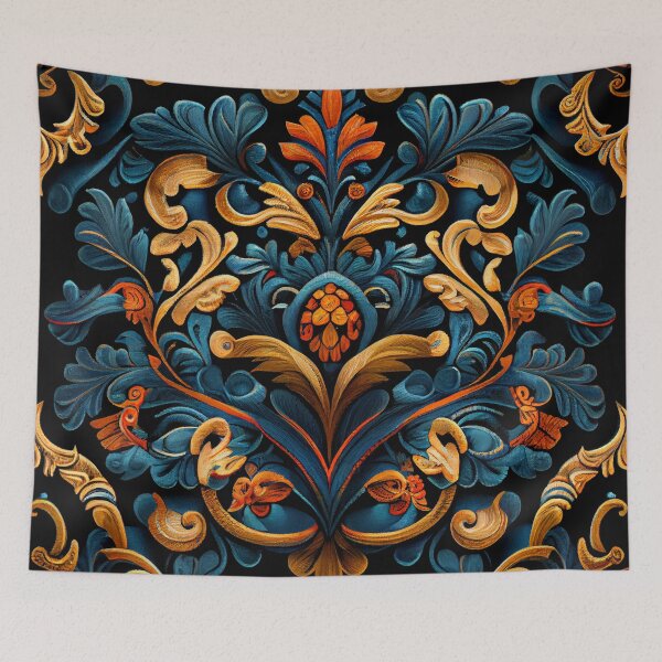Item preview, Imagined Detailed New Traditional Pattern Digital Painting designed and sold by CodeAndColors.