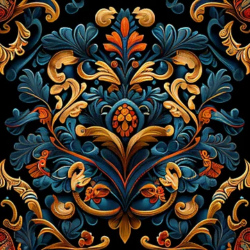 Vorschaubild zum Design Imagined Detailed New Traditional Pattern Digital Painting von CodeAndColors