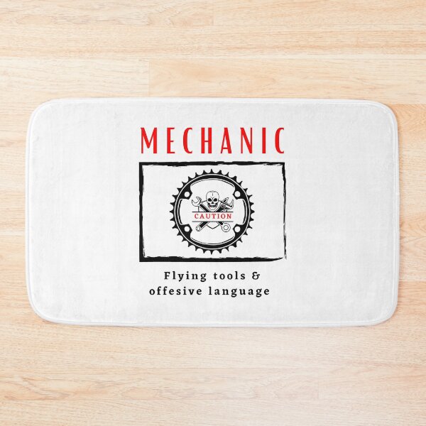 Item preview,  Mechanic Caution Flying tools & offensive language funny motivational design designed and sold by DigitalMagShop.