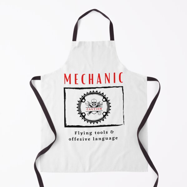 Item preview, Mechanic Caution Flying tools & offensive language funny motivational design designed and sold by DigitalMagShop.