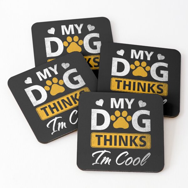 Item preview, My Dog Thinks I'm Cool Shirt Funny Dog Lover Tshirt Retro designed and sold by Simeon	 Dorelus.