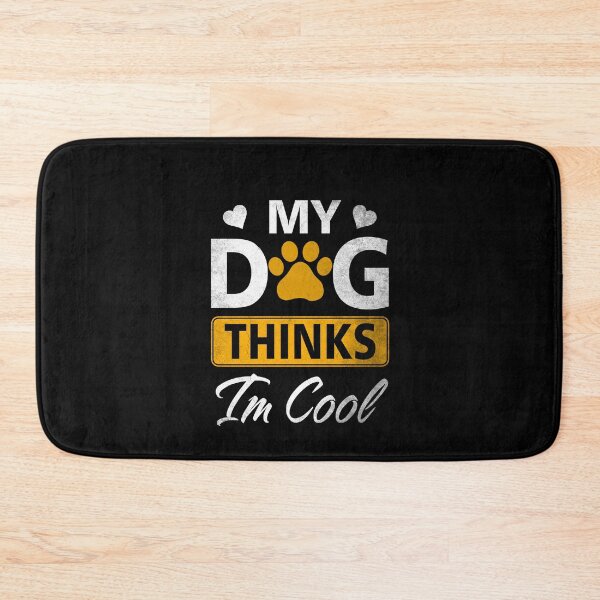 Item preview, My Dog Thinks I'm Cool Shirt Funny Dog Lover Tshirt Retro designed and sold by Simeon	 Dorelus.