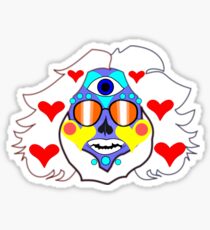 Jerry Garcia Grateful Dead Sugar Skull DeadHead Sticker Sticker