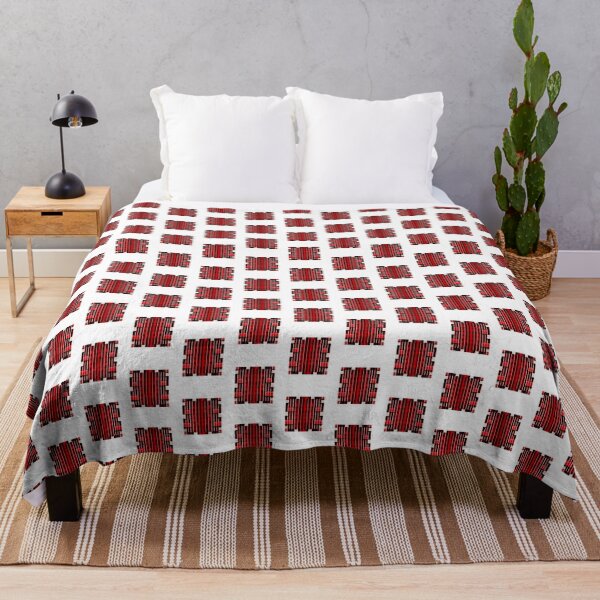 Item preview, Red White Cool Square Shape Pattern designed and sold by erion-store.