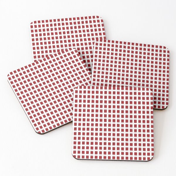 Item preview, Red White Cool Square Shape Pattern designed and sold by erion-store.