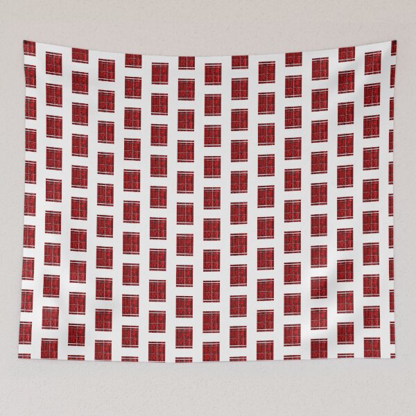 Item preview, Red White Cool Square Shape Pattern designed and sold by erion-store.