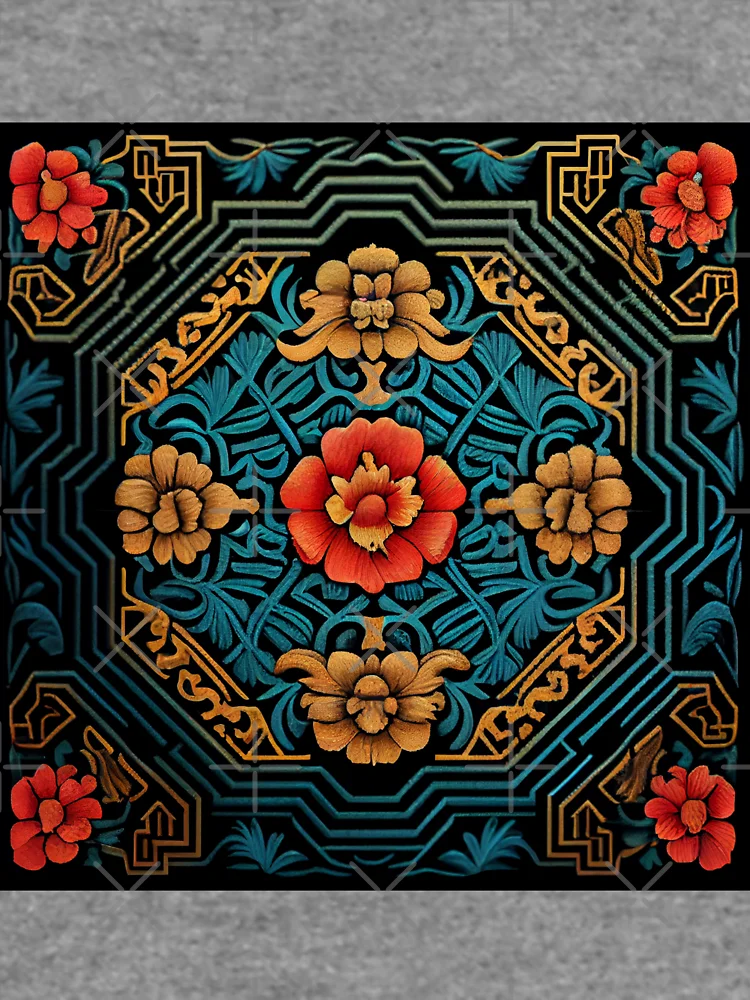 Thumbnail 6 von 6, Leichter Pullover, Dramatic Imagined Coarse Asian Pattern Digital Painting designt und verkauft von CodeAndColors.